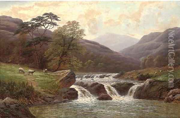 On the Conway, North Wales Oil Painting - William Mellor