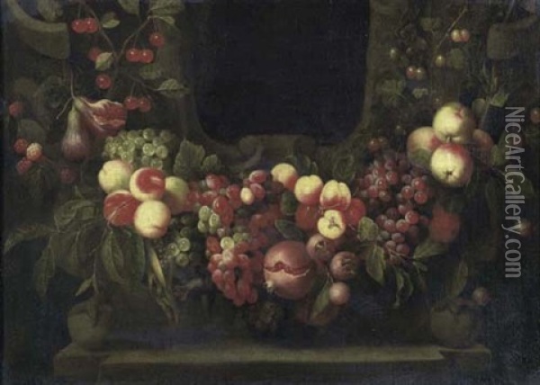 Nature Morte Aux Fruits Oil Painting - Cornelis De Heem