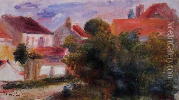 Street In Essoyes Oil Painting - Pierre Auguste Renoir