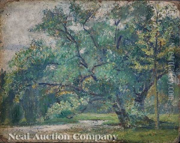 Louisiana Landscape (+ 7 Others; 8 Works Oil Painting - Emilie de Hoa LeBlanc