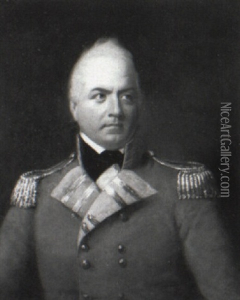 Portrait Of Colonel Ogilvie Oil Painting - Sir William Beechey