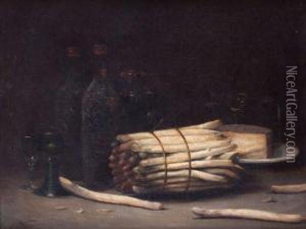 La Botte D'asperges Oil Painting - Alfred Charles Weber