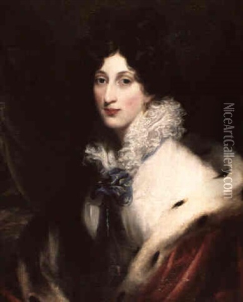 Portrait Of A Lady Said To Be Mrs. Terry Oil Painting - Thomas Lawrence