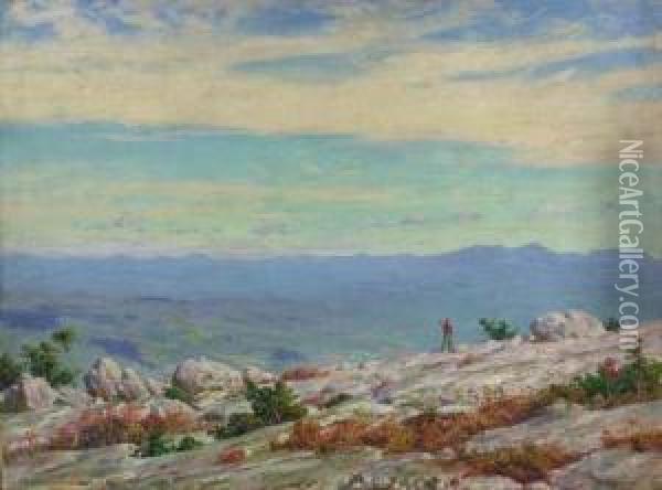 The Catskills From The Shawungunk [sic] Oil Painting - Charles Curran