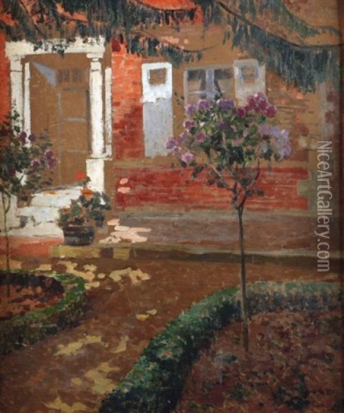 Le Jardin Oil Painting - Louis Abel-Truchet