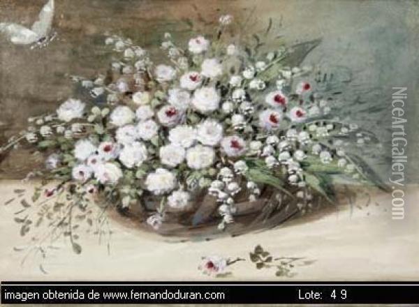 Untitled Oil Painting - Maria Luisa De La Riva Y Callol De Munoz
