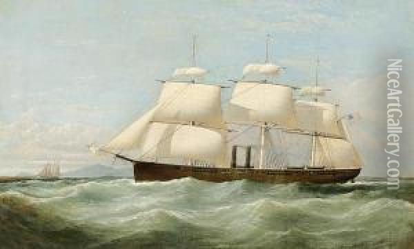 The U.s. Auxiliary Steam Frigate Niagara Oil Painting - Samuel Walters