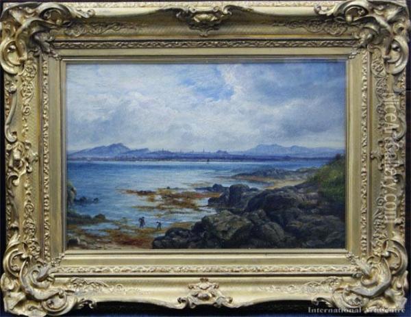 Edinburgh From Burntisland Oil Painting - William Beattie Brown