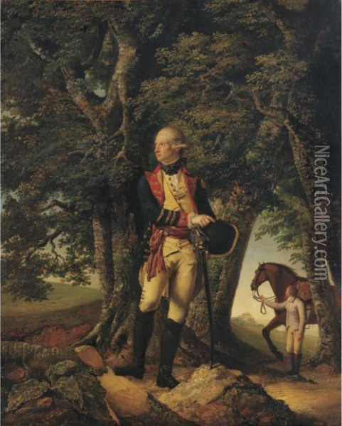 Portrait Of Robert Shore Milnes Oil Painting - Josepf Wright Of Derby