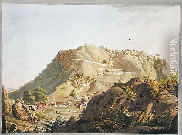 South-western view of Ootra-Durgum, 1804 Oil Painting - Robert H.Colebrooke