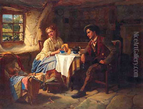 The New Arrival Oil Painting - William Henry Midwood