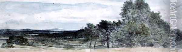 A View at Hursley, Hampshire Oil Painting - John Constable