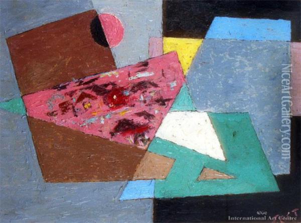 Abstract No.2 Oil Painting - Frederick William Kost