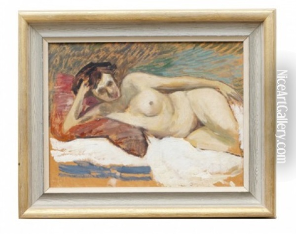 Nakenstudie Oil Painting - Helmer Osslund