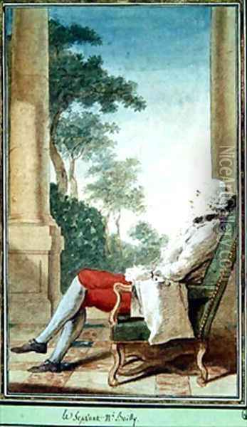 Jean Sylvain Bailly 1736-93 Oil Painting - Louis Carrogis Carmontelle