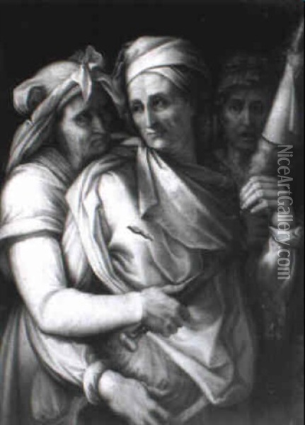 The Three Fates Oil Painting - Francesco del Rossi (Salviati)