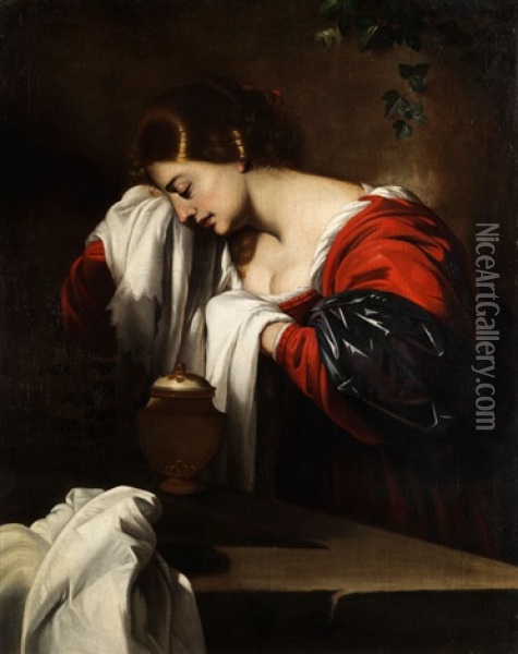 Die Trauer Der Heiligen Maria Magdalena Oil Painting - Nicolas Regnier