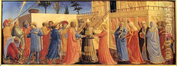 Marriage of the Virgin Oil Painting - Angelico Fra