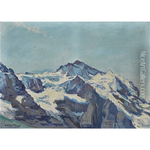 Die Jungfrau Oil Painting - Charles L'Eplattenier