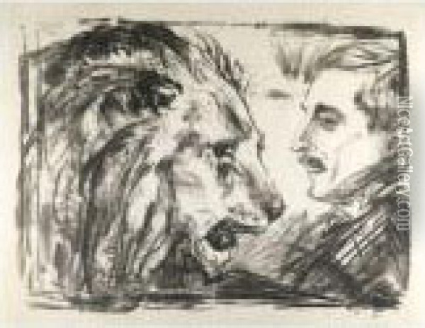 The Lion Tamer Oil Painting - Edvard Munch