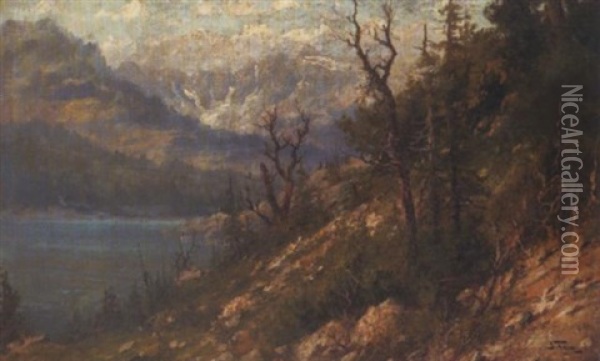 Lake Mary, Wasatch Mountains, Utah Oil Painting - John Fery
