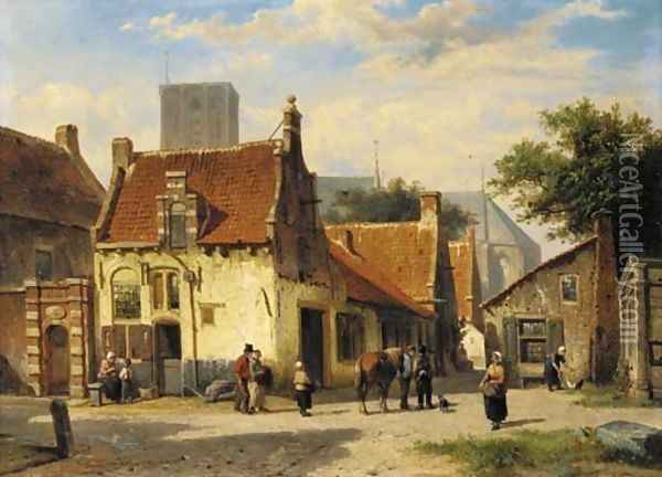 Ravennespoort, Elburg Oil Painting - Cornelis Springer