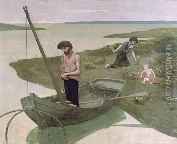 The Poor Fisherman, 1881 Oil Painting - Pierre-Cecile Puvis De Chavannes