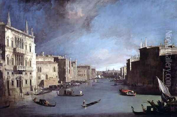 View on the Grand Canal, 1729 Oil Painting - (Giovanni Antonio Canal) Canaletto