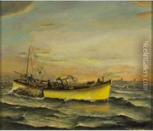 Seascapes Oil Painting - John Shapland