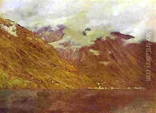 Lake Como 1894 Oil Painting - Isaak Ilyich Levitan