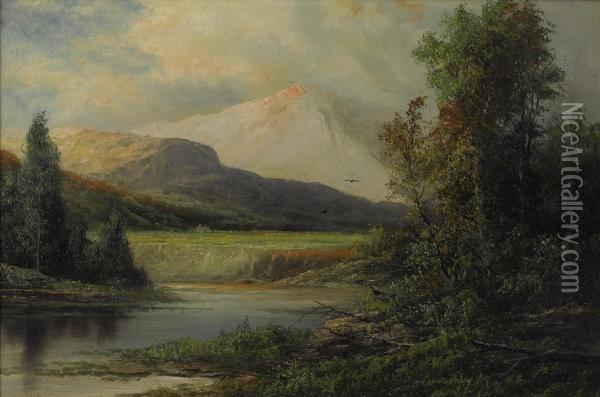 Sunrise In The Rockies Oil Painting - Aaron Dean Fletcher