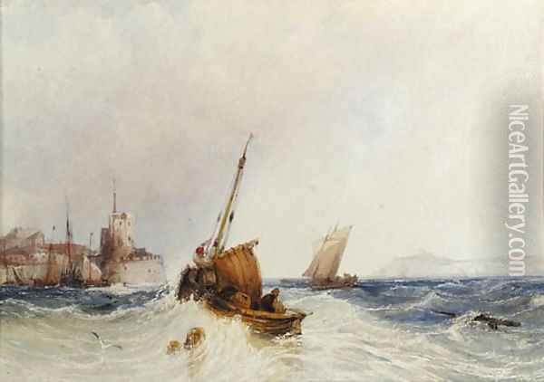 Clearing the bouy Oil Painting - Samuel Austin