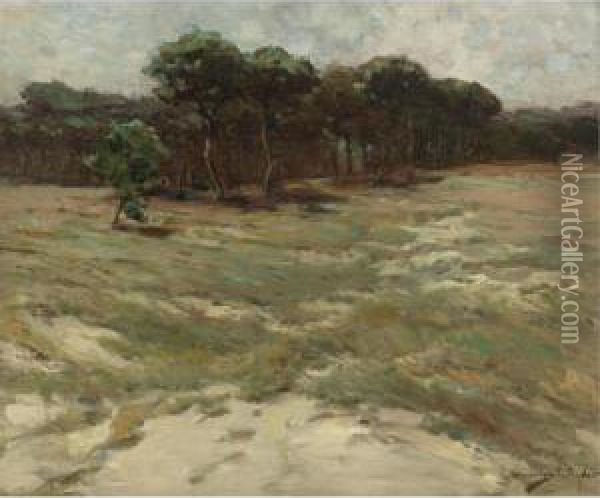 The Edge Of The Field Oil Painting - Chauncey Foster Ryder