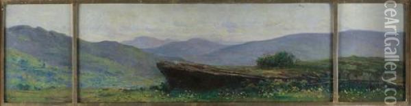 Paesaggio Montano Oil Painting - Luigi Clara