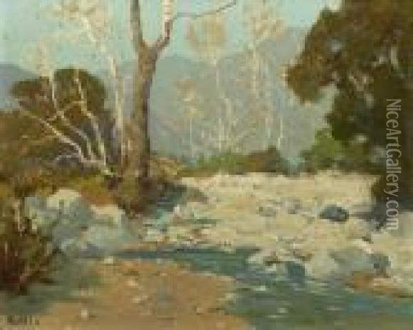 Santa Anita Canyon Oil Painting - Elmer Wachtel