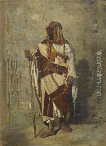 Egyptien Oil Painting - Edouard Castres