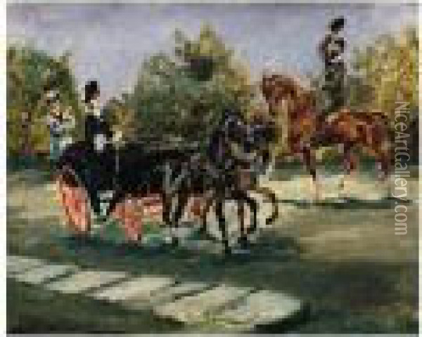 Nice, Sur La Promenade Des Anglais Oil Painting - Henri De Toulouse-Lautrec