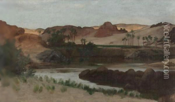 Assuan, Egypt Oil Painting - Elihu Vedder