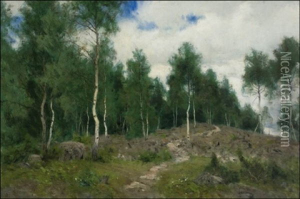 Koivikko Oil Painting - Olof Arborelius