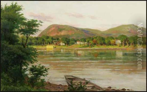 Mont St. Hilaire Oil Painting - Joseph Charles Franchere