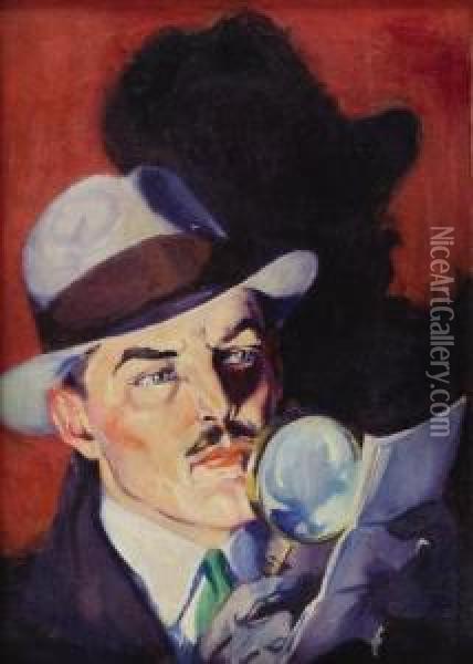 Who Killed Louis Lawson Broadway Butterfly?, Master Detectivecover Oil Painting - Dalton Stevens