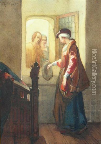 Mary Queen Of Scots' Last Farewell Oil Painting - Christoffel Bisschop
