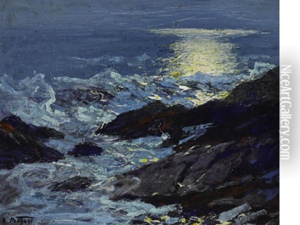 Sea And Cliffs Oil Painting - Edward Henry Potthast
