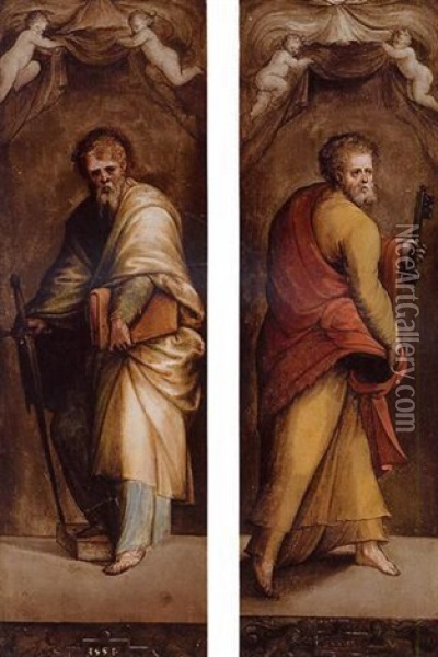 Saint Paul Oil Painting - Innocenzo di Pietro (da Imola) Francucci