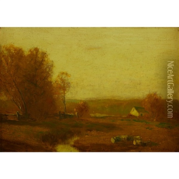 Golden Afternoon Oil Painting - Bruce Crane