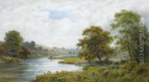 A Bend In The River Oil Painting - Roberto Angelo Kittermaster Marshall