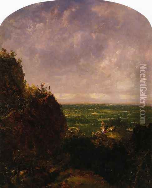 Reminiscences of the Catskill Mountains Oil Painting - John Frederick Kensett
