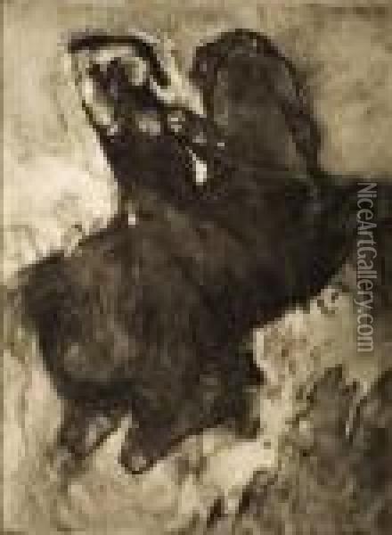 Photogravure Of Drawing Oil Painting - Auguste Rodin