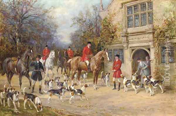 Before the hunt Oil Painting - Heywood Hardy