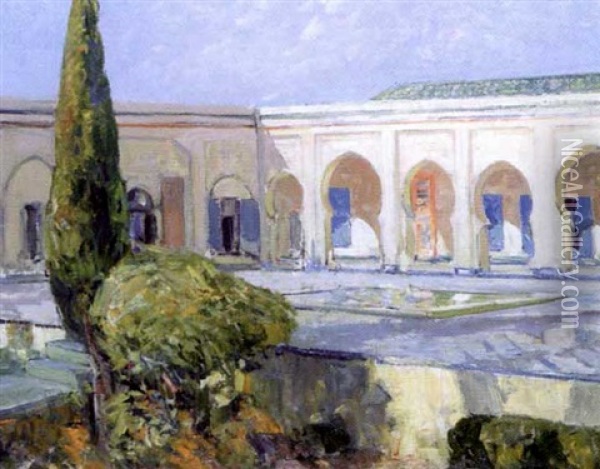 Palais Au Maroc Oil Painting - Ulisse Caputo
